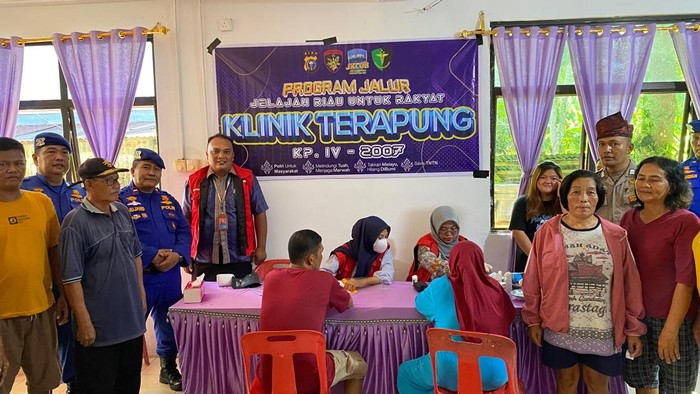 Polairud Polda Riau Gelar Program Jalur dan Klinik Apung di Rupat Utara